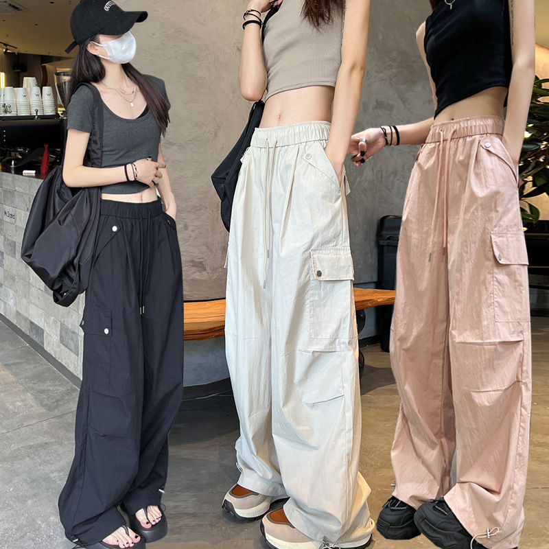 Quick-Dry Cargo Pants — American Street Style Multi-Pocket Trousers