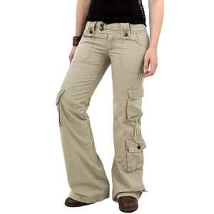 Women's Multi-Pocket Wide-Leg Cargo Sweatpants — Relaxed Sporty