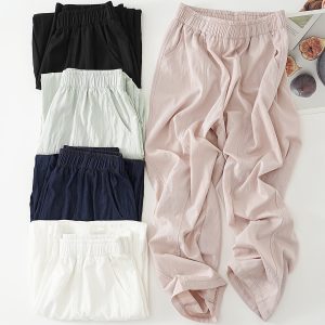 Tencel Lyocell Cargo Pants — Lightweight Cropped Relaxed Fit