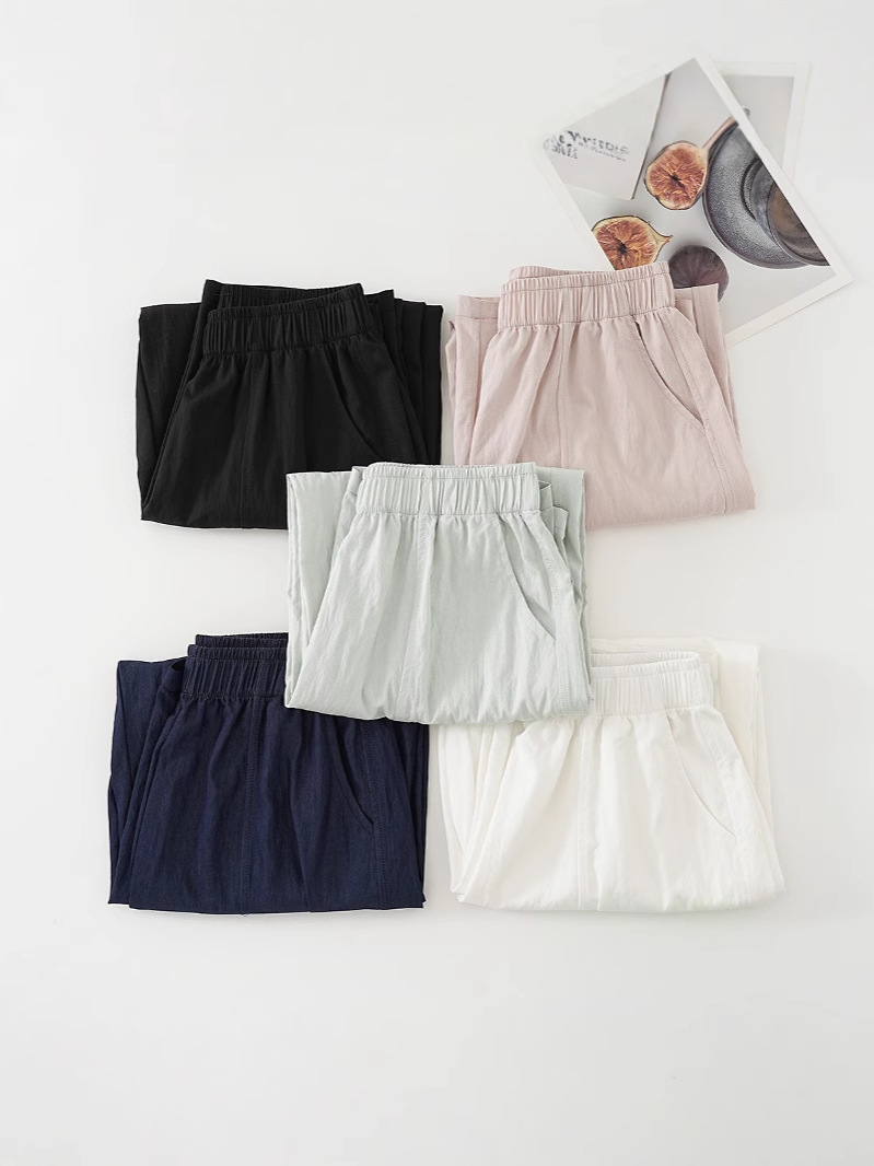Tencel Lyocell Cargo Pants — Lightweight Cropped Relaxed Fit