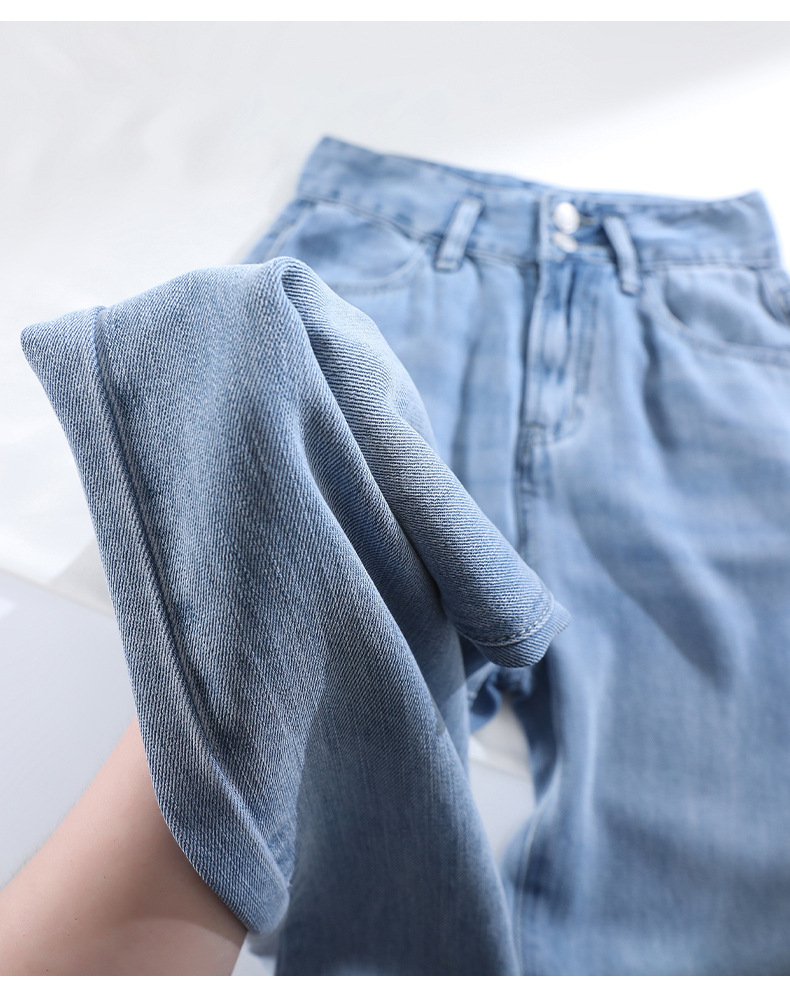 Tencel Lyocell Cargo Pants — Lightweight Cropped Relaxed Fit