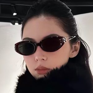 Futuristic Cat-Eye Sunglasses UV400 Narrow Frame Trendy