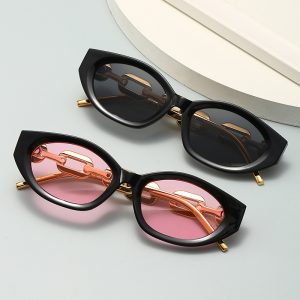 Retro Cat-Eye Sunglasses UV400 Triangle Frame