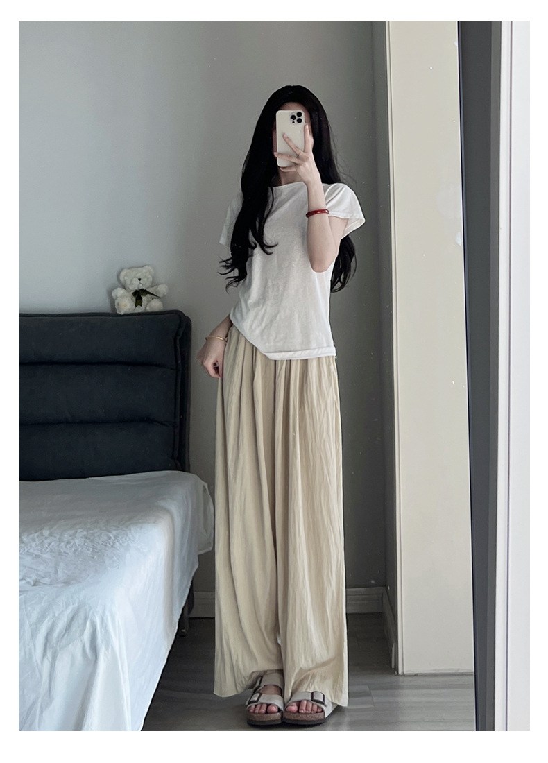 Women's High-Waist Wide-Leg Casual Trousers — Relaxed Everyday