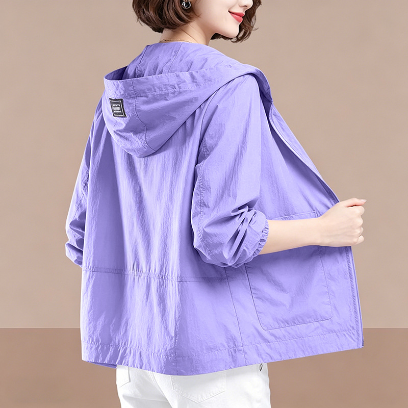 Women's Sheer Zip-Up Lapel Jacket