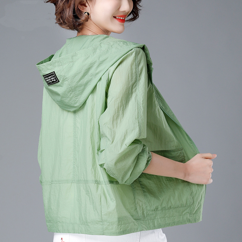 Women's Sheer Zip-Up Lapel Jacket