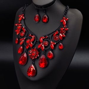 Dragon Pendant Necklace Earrings Set Stainless Steel