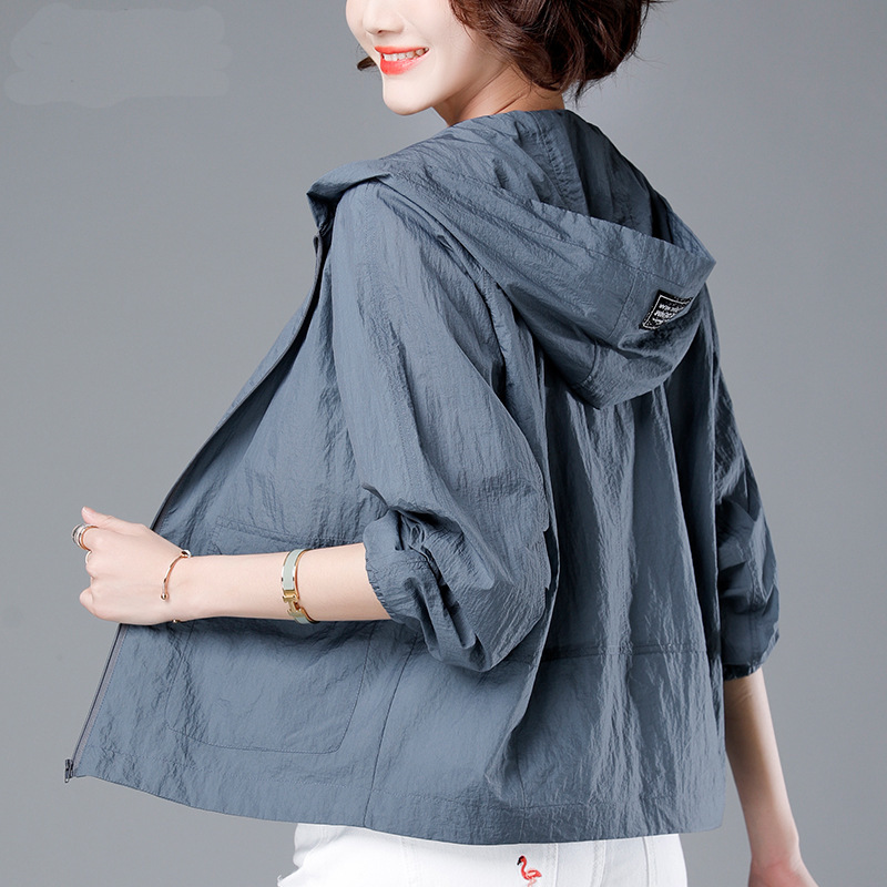 Women's Sheer Zip-Up Lapel Jacket