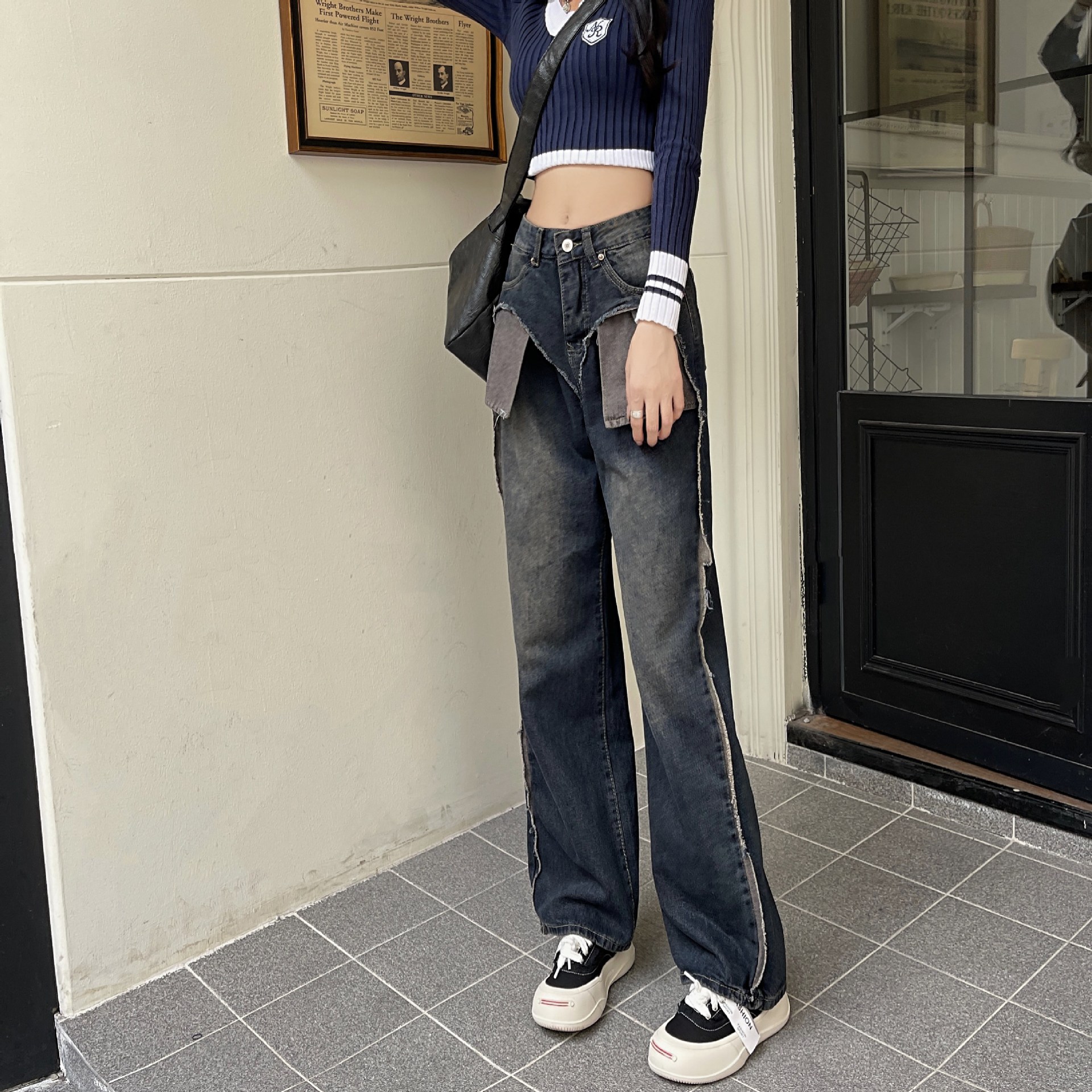 Women's Street Style Multi-Pocket Cargo Jeans — Vintage Straight Leg