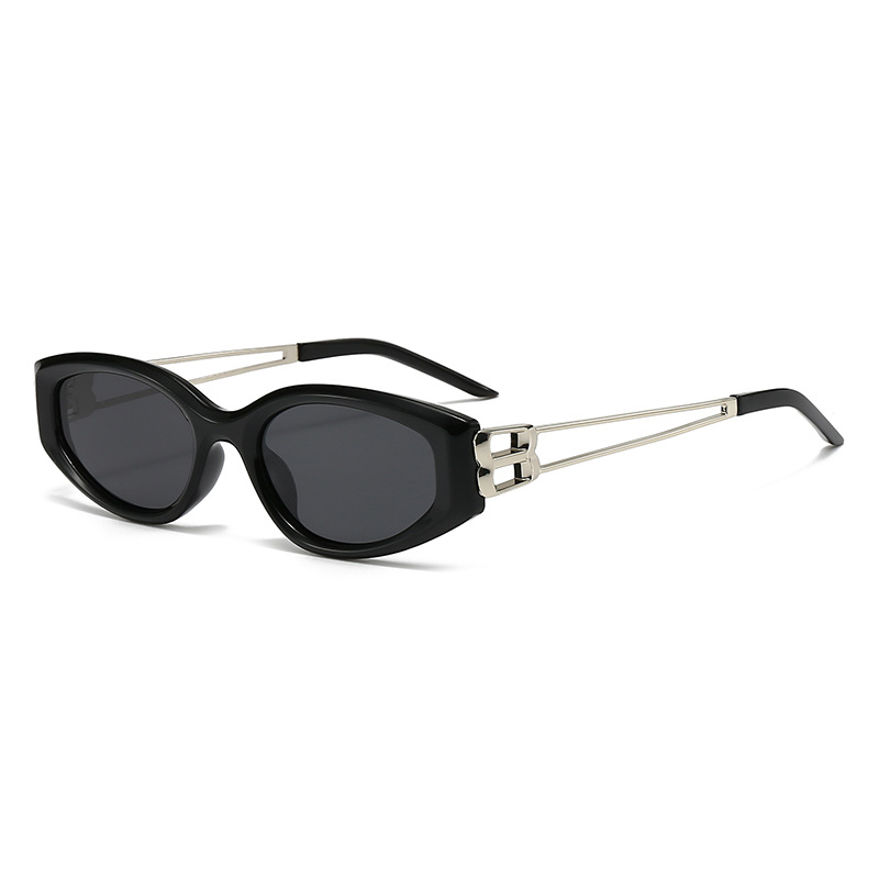 Futuristic Cat-Eye Sunglasses UV400 Narrow Frame Trendy