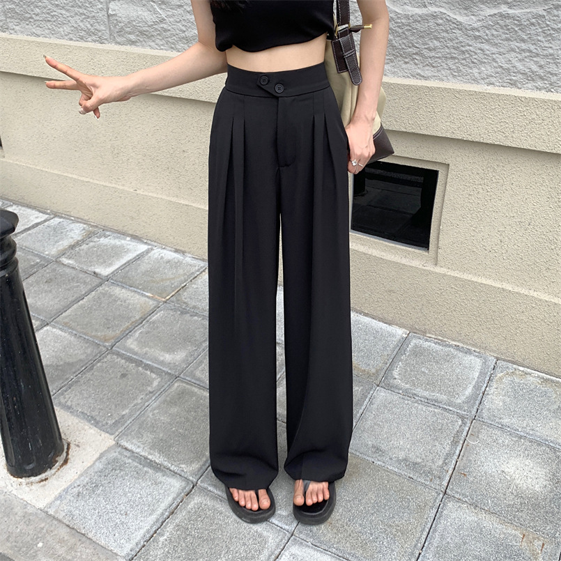 Women's High-Waist Wide-Leg Casual Trousers — Relaxed Everyday