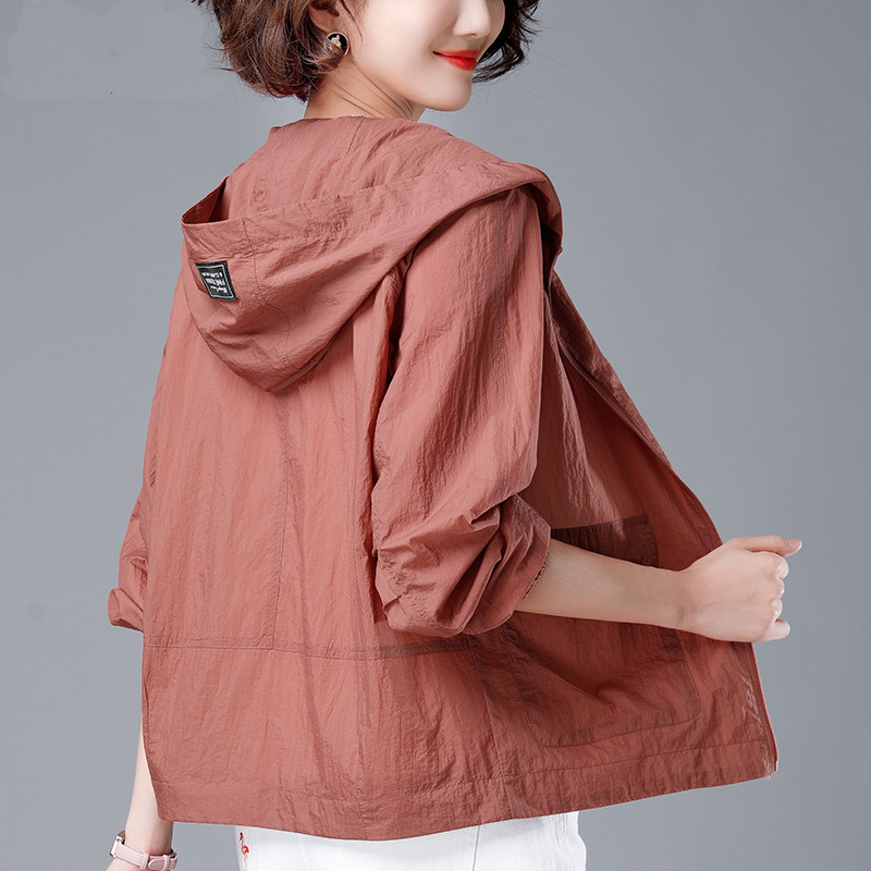Women's Sheer Zip-Up Lapel Jacket