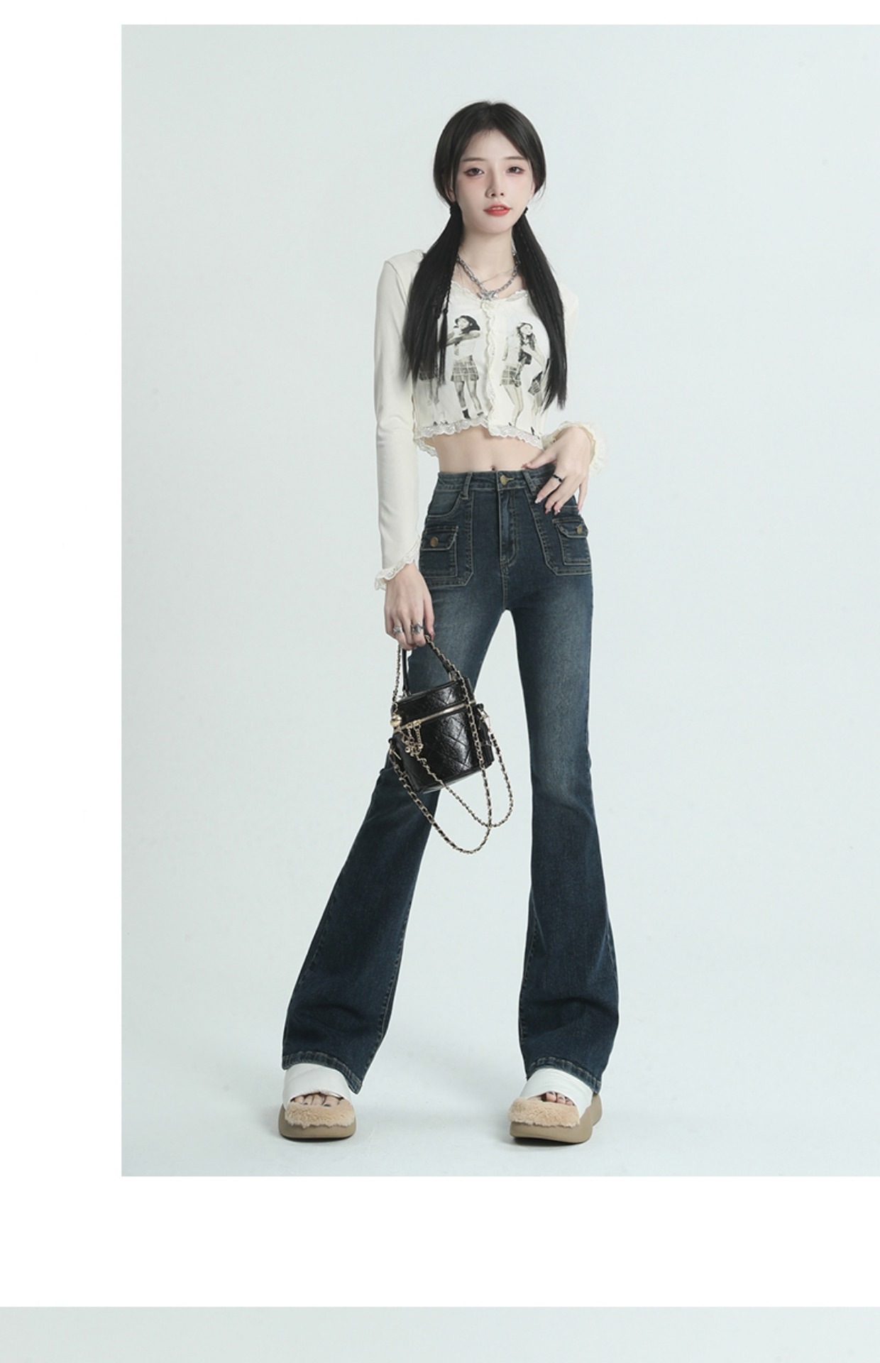 Women's Street Style Multi-Pocket Cargo Jeans — Vintage Straight Leg