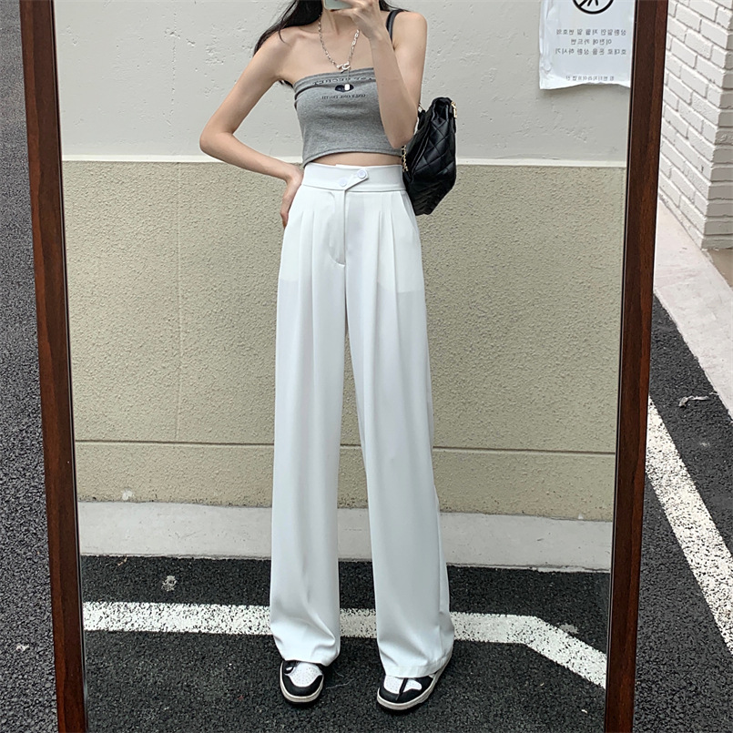Women's High-Waist Wide-Leg Casual Trousers — Relaxed Everyday