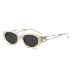 Retro Cat-Eye Sunglasses UV400 — Pearl Frame Vintage