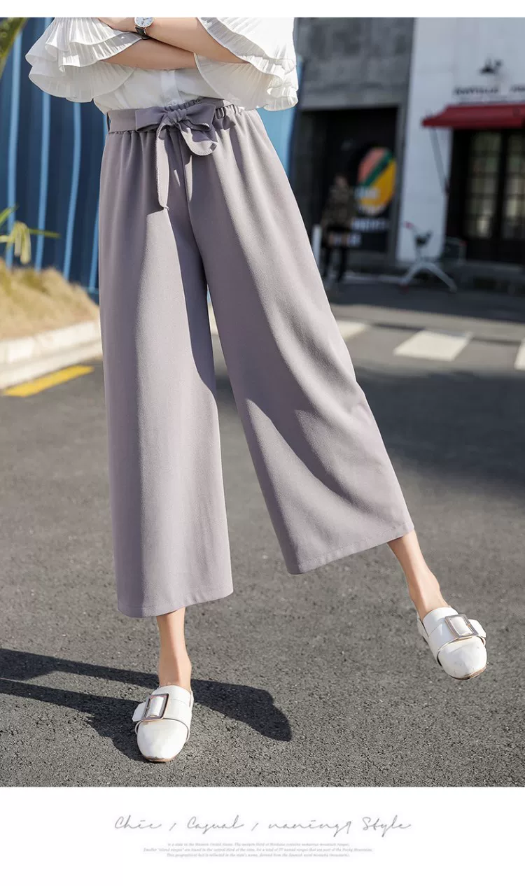 Women's High-Waist Wide-Leg Casual Trousers — Relaxed Everyday