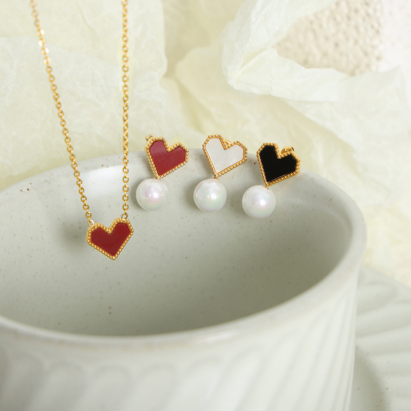 Elegant Gold-Plated Necklace Earrings Ring Jewelry Set