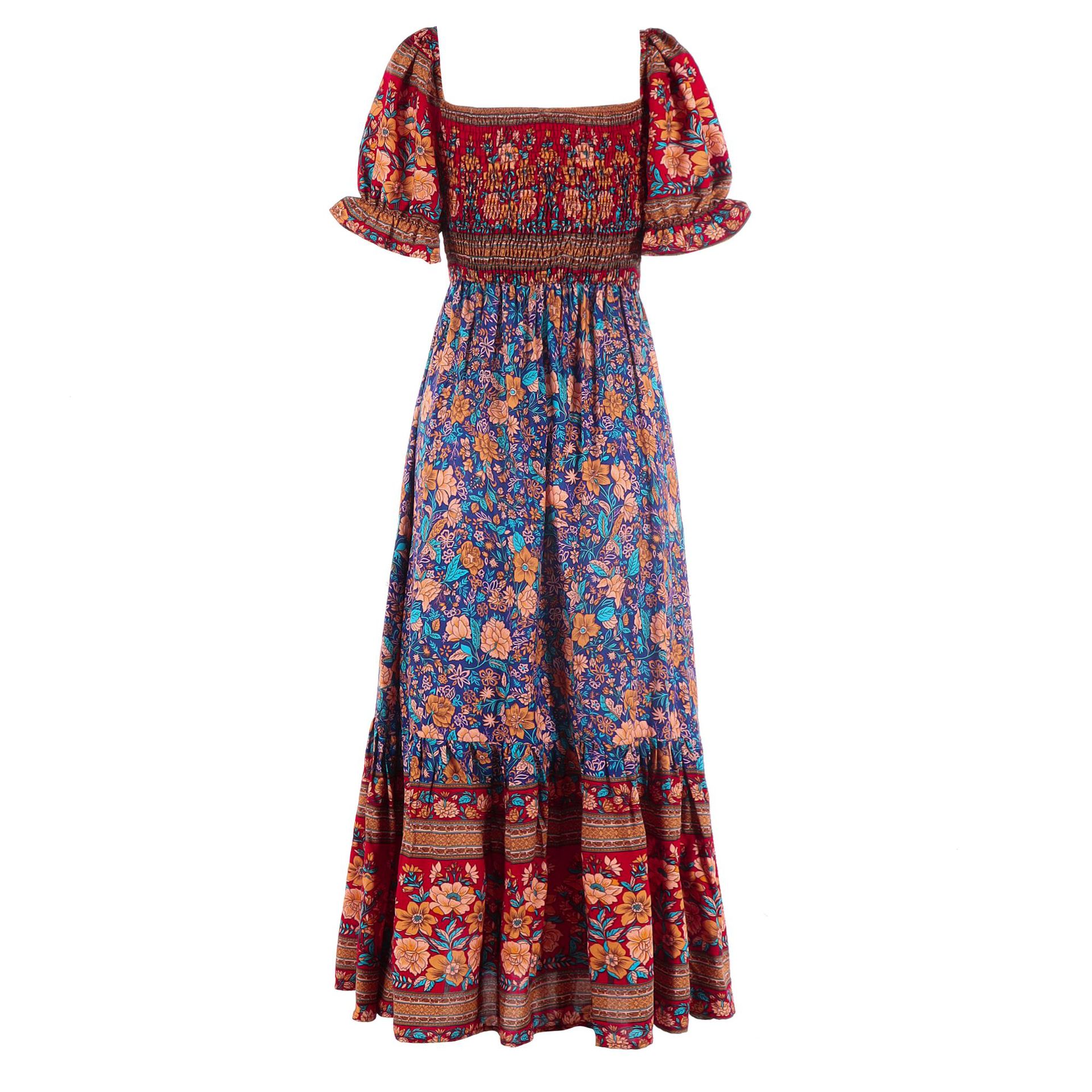 Women's Off-Shoulder Resort Beach Maxi Dress — Boho Vacation