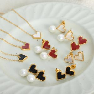 Elegant Gold-Plated Necklace Earrings Ring Jewelry Set