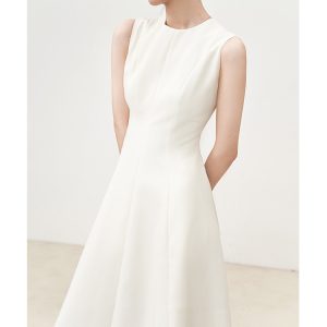 Women's Sleeveless Bodycon Midi Dress - Minimalist Elegance