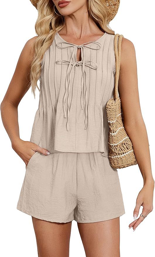 Women's Resort Linen Two-Piece Set