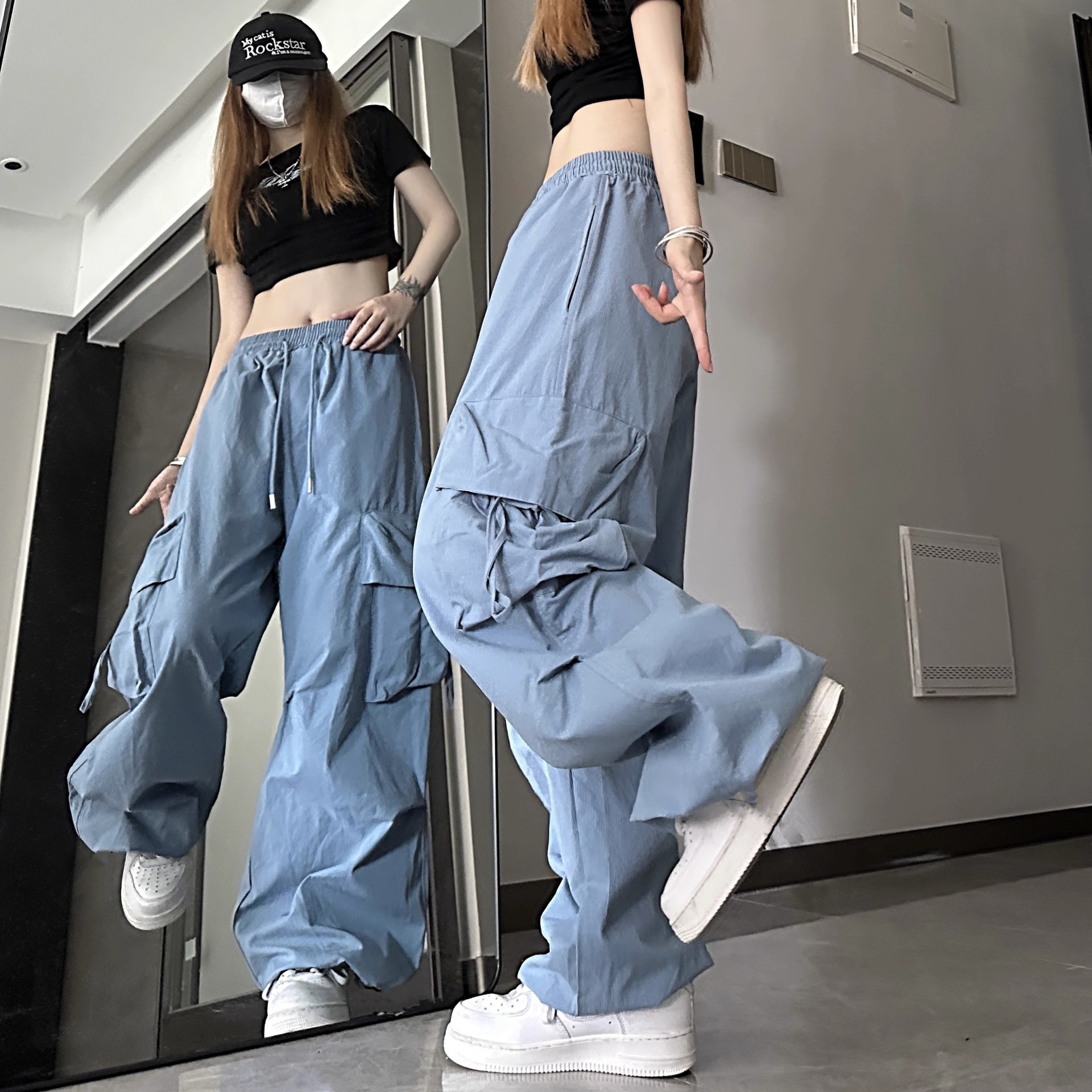 Quick-Dry Cargo Pants — American Street Style Multi-Pocket Trousers