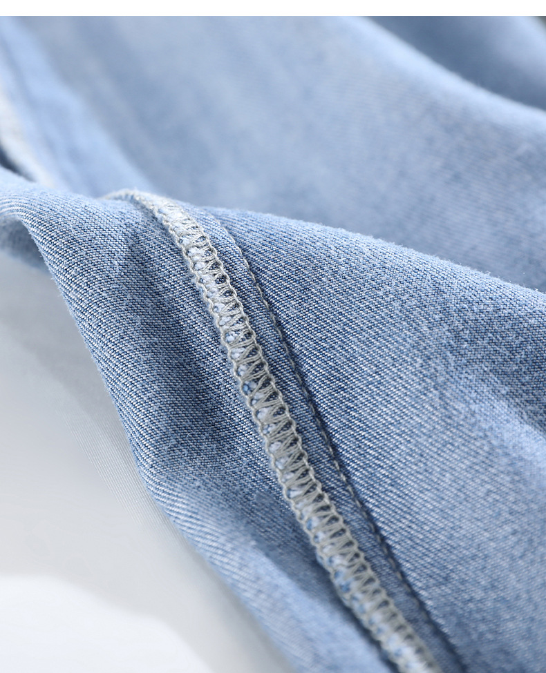 Tencel Lyocell Cargo Pants — Lightweight Cropped Relaxed Fit