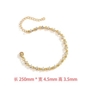 Elegant Zircon Tennis Bracelet Hip-Hop Jewelry Chain