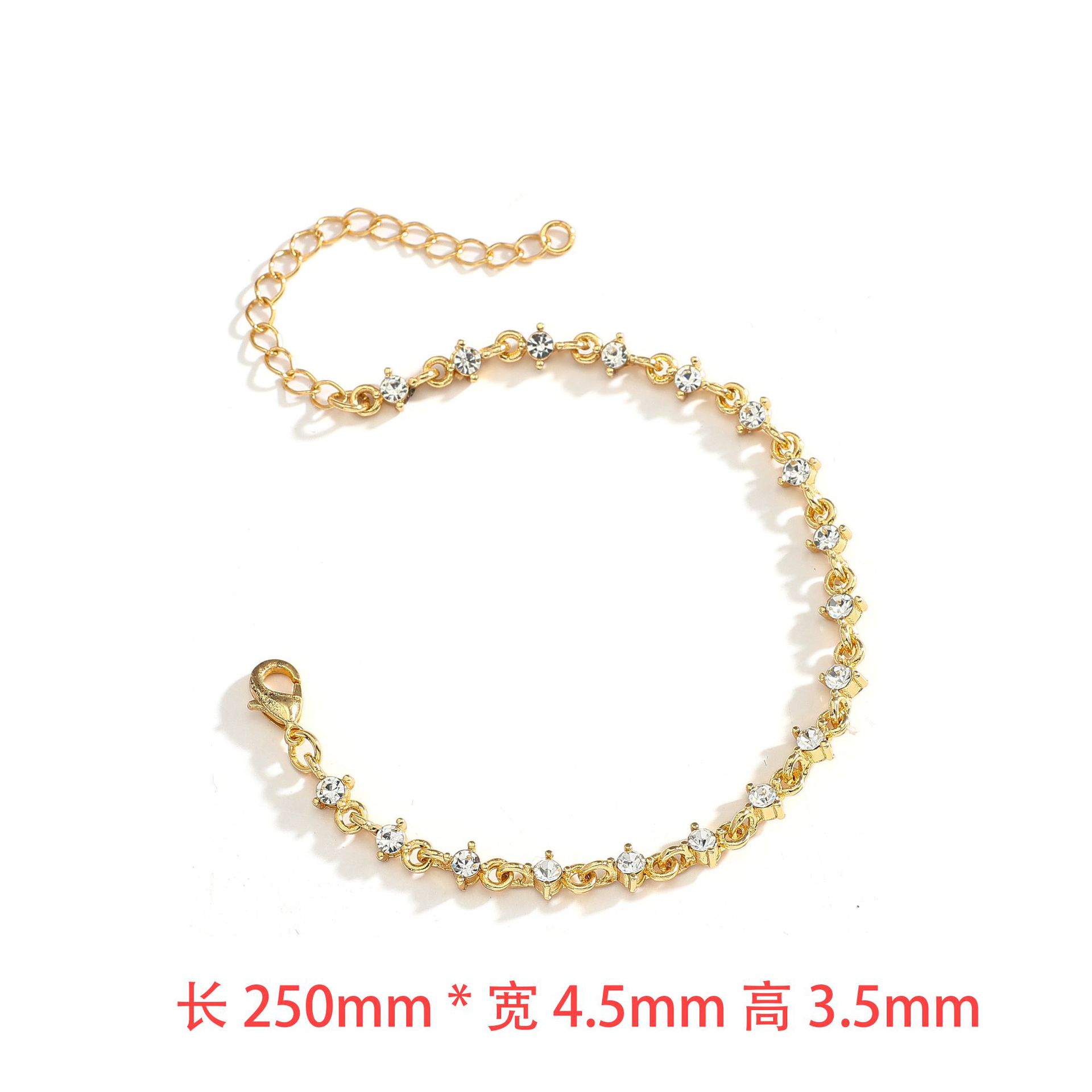 Elegant Zircon Tennis Bracelet Hip-Hop Jewelry Chain