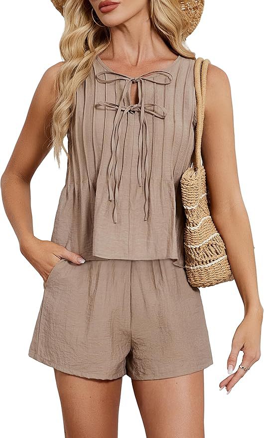 Women's Resort Linen Two-Piece Set