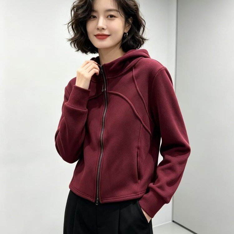 Women's Fleece Zip-Up Hoodie — Soft, Compact Fit, Hooded Design - image 1