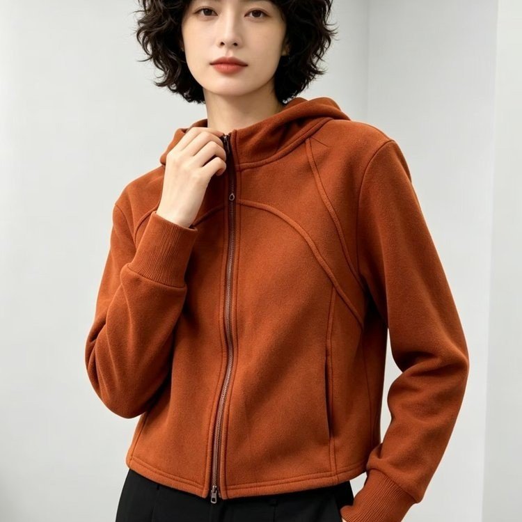 Women's Fleece Zip-Up Hoodie — Soft, Compact Fit, Hooded Design - image 2