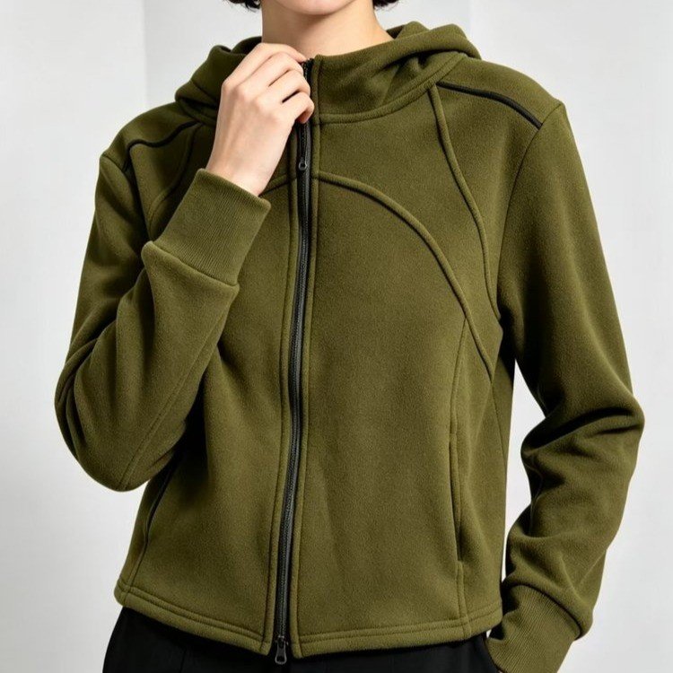 Women's Fleece Zip-Up Hoodie — Soft, Compact Fit, Hooded Design - image 4