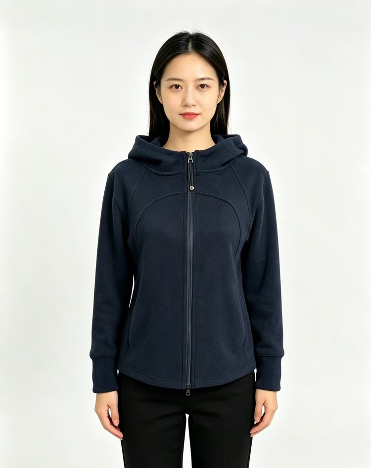Women's Fleece Zip-Up Hoodie — Soft, Compact Fit, Hooded Design - image 8