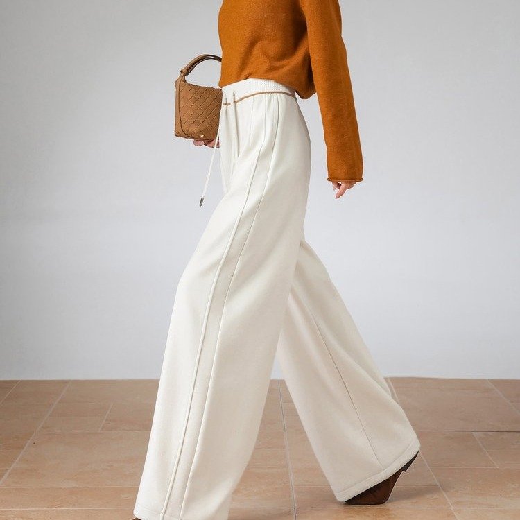 Women's Wide-Leg Sweatpants — Elastic Waist, Drawstring, Oversized Fit - image 2
