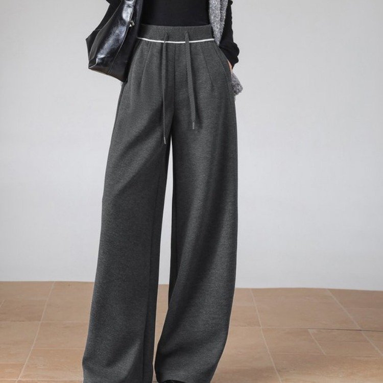 Women's Wide-Leg Sweatpants — Elastic Waist, Drawstring, Oversized Fit - image 5