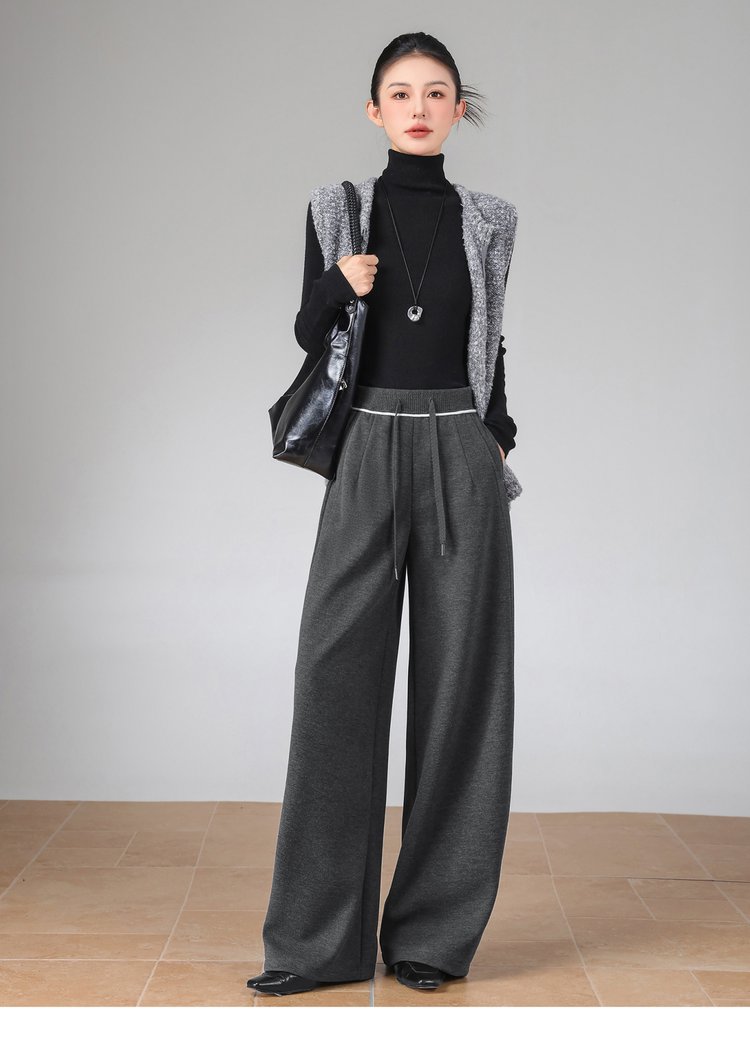 Women's Wide-Leg Sweatpants — Elastic Waist, Drawstring, Oversized Fit - image 8