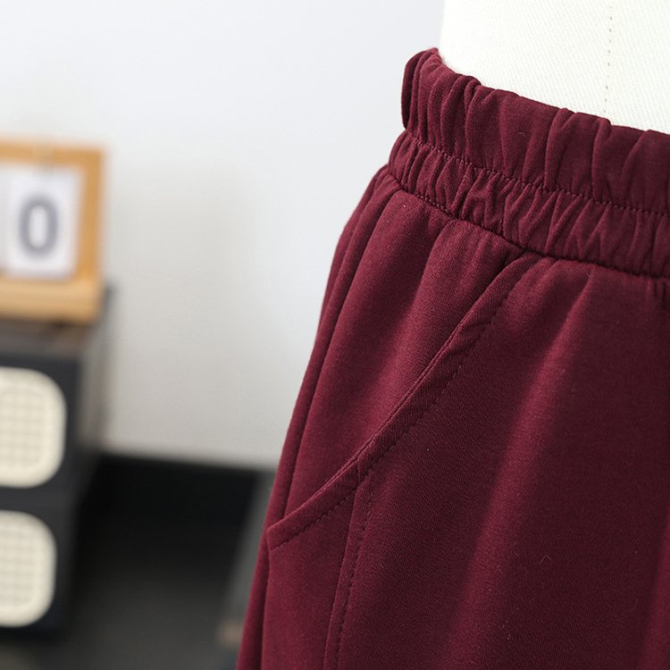Polo Shirt & Wide-leg Trousers for Women — Burgundy, Navy, Embroidered Logo - image 5