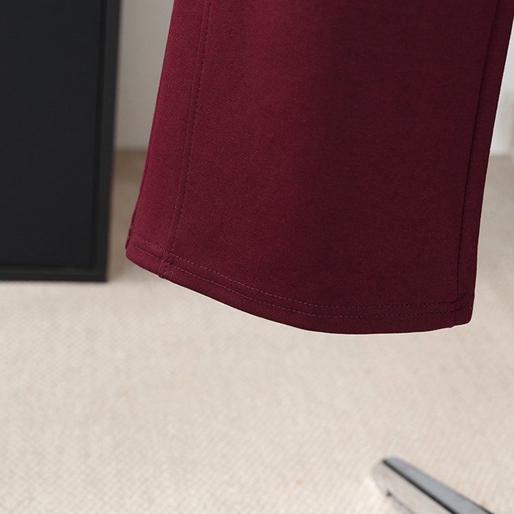 Polo Shirt & Wide-leg Trousers for Women — Burgundy, Navy, Embroidered Logo - image 6