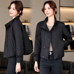 Women's Quilted Jacket — Double-breasted, Lightweight, Slim Fit - image 1