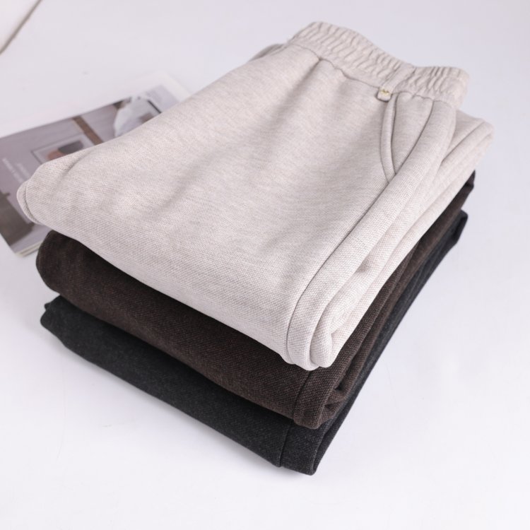 Wide-leg Trousers for Women — Dark Gray, Elastic Waist, Straight Cut - image 4