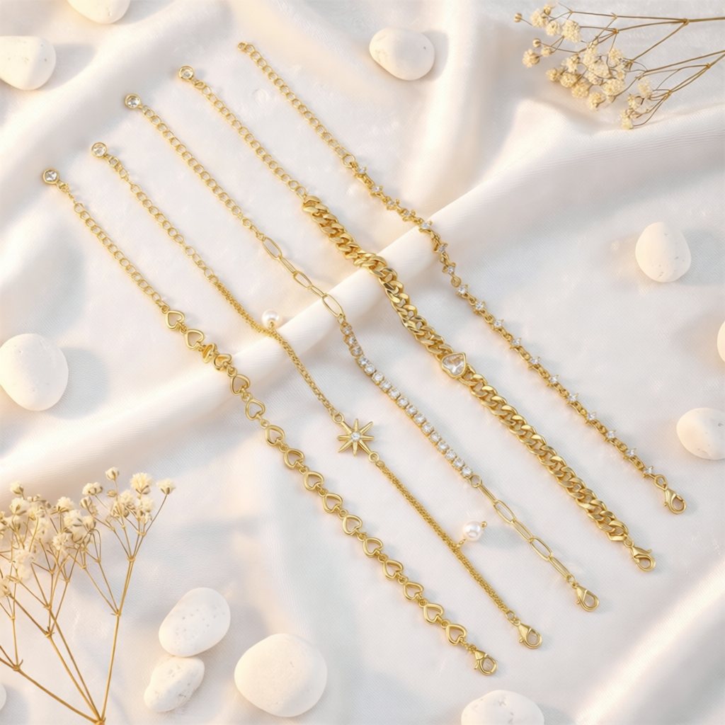 Elegant Zircon Tennis Bracelet Hip-Hop Jewelry Chain