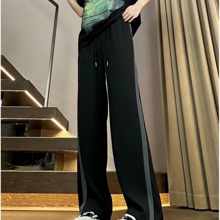 Women's Track Pants — side stripes, elastic waist, wide leg - image 5